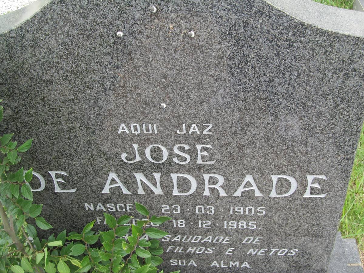 ANDRADE Jose, de 1905-1985