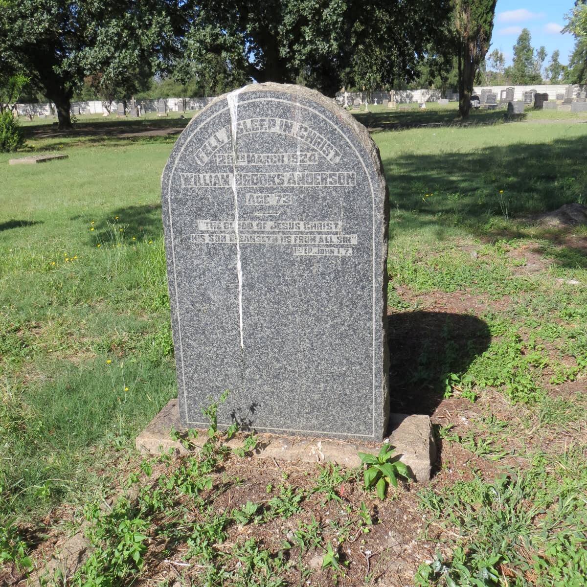 ANDERSON William Brooks -1924