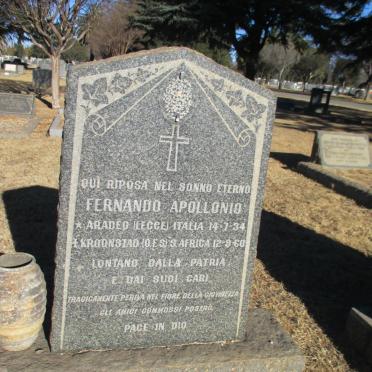 APOLLONIO Fernando 1934-1960