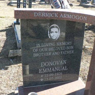 ARMOGON Donovan Emmanual 1976-2003