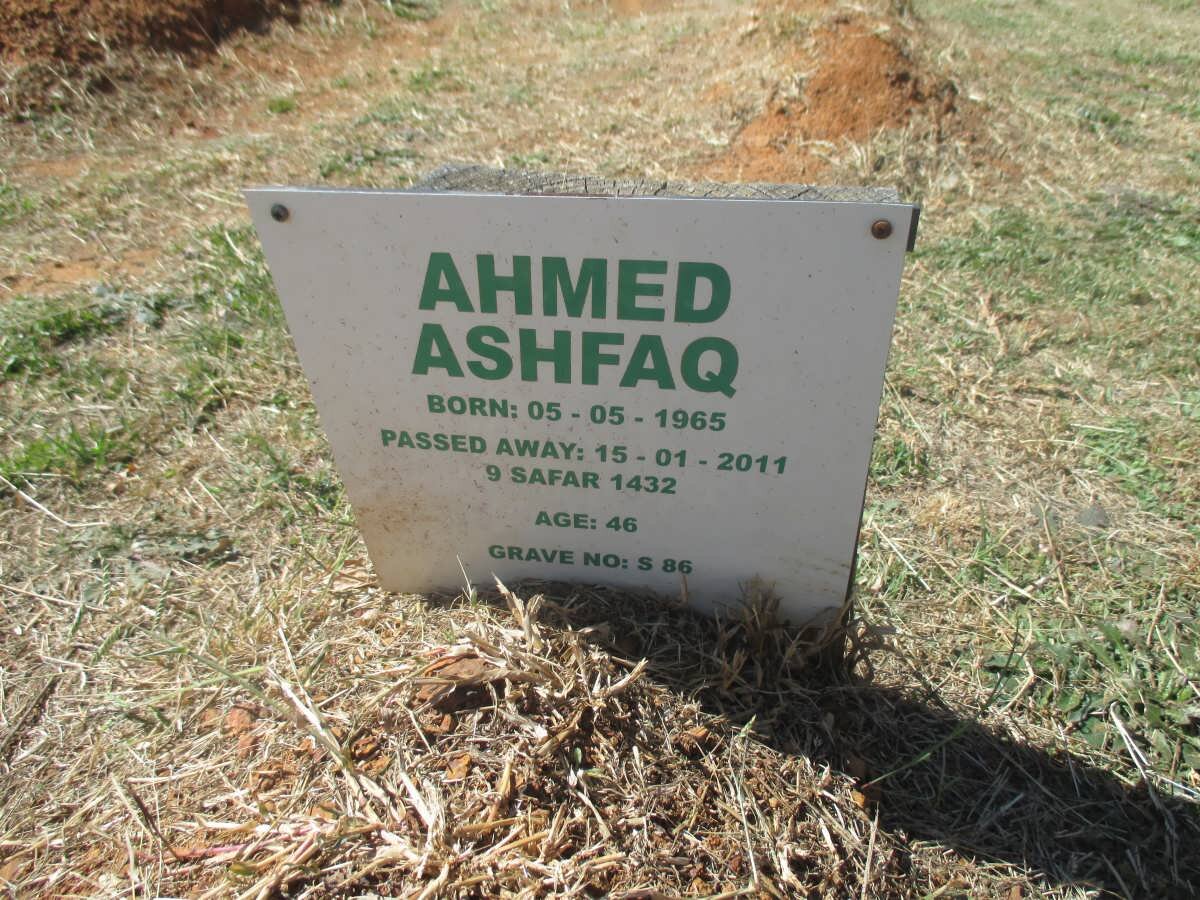 ASHFAQ Ahmed 1965-2011