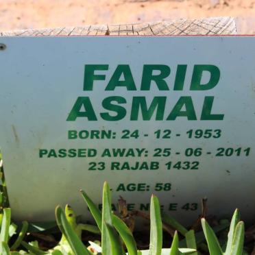 ASMAL Farid 1953-2011