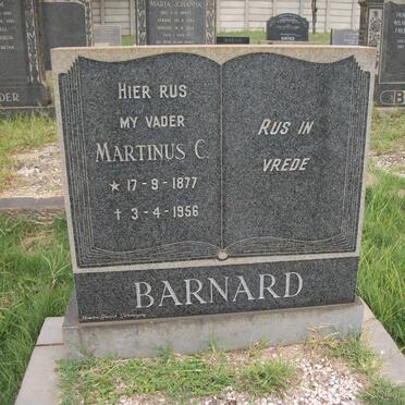 BARNARD Martinus C. 1877-1956