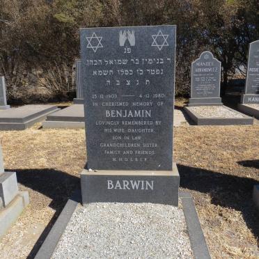 BARWIN Benjamin 1903-1980