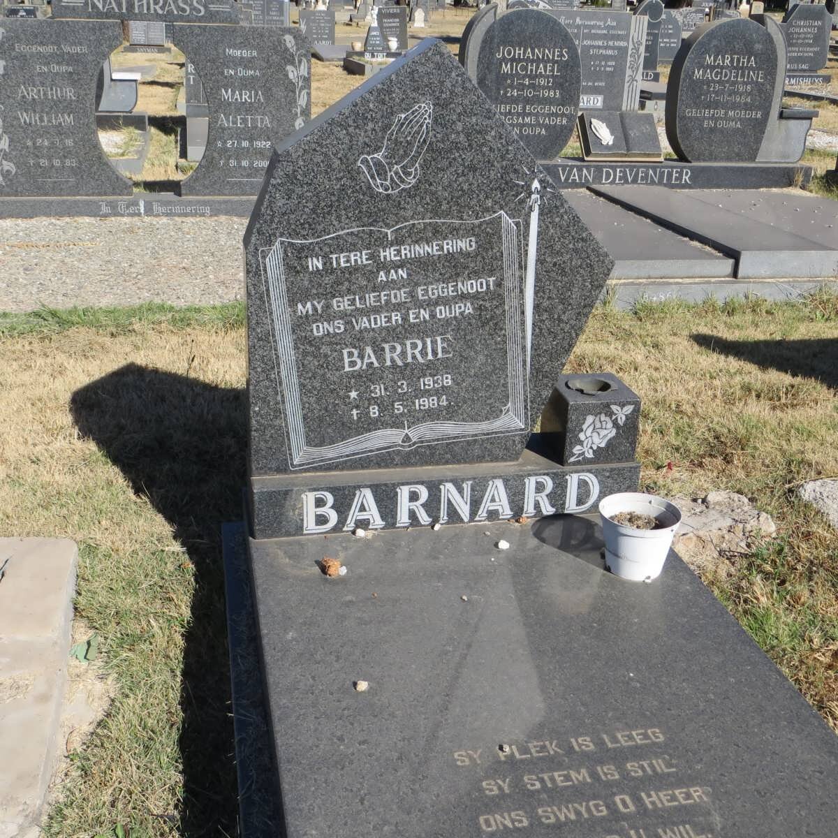 BARNARD Barrie 1938-1984