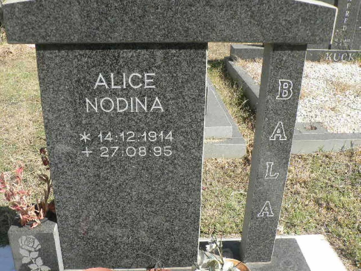 BALA Alice Nodina 1914-1995