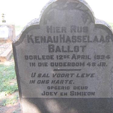 BALLOT Kenau Hasselaar -1934