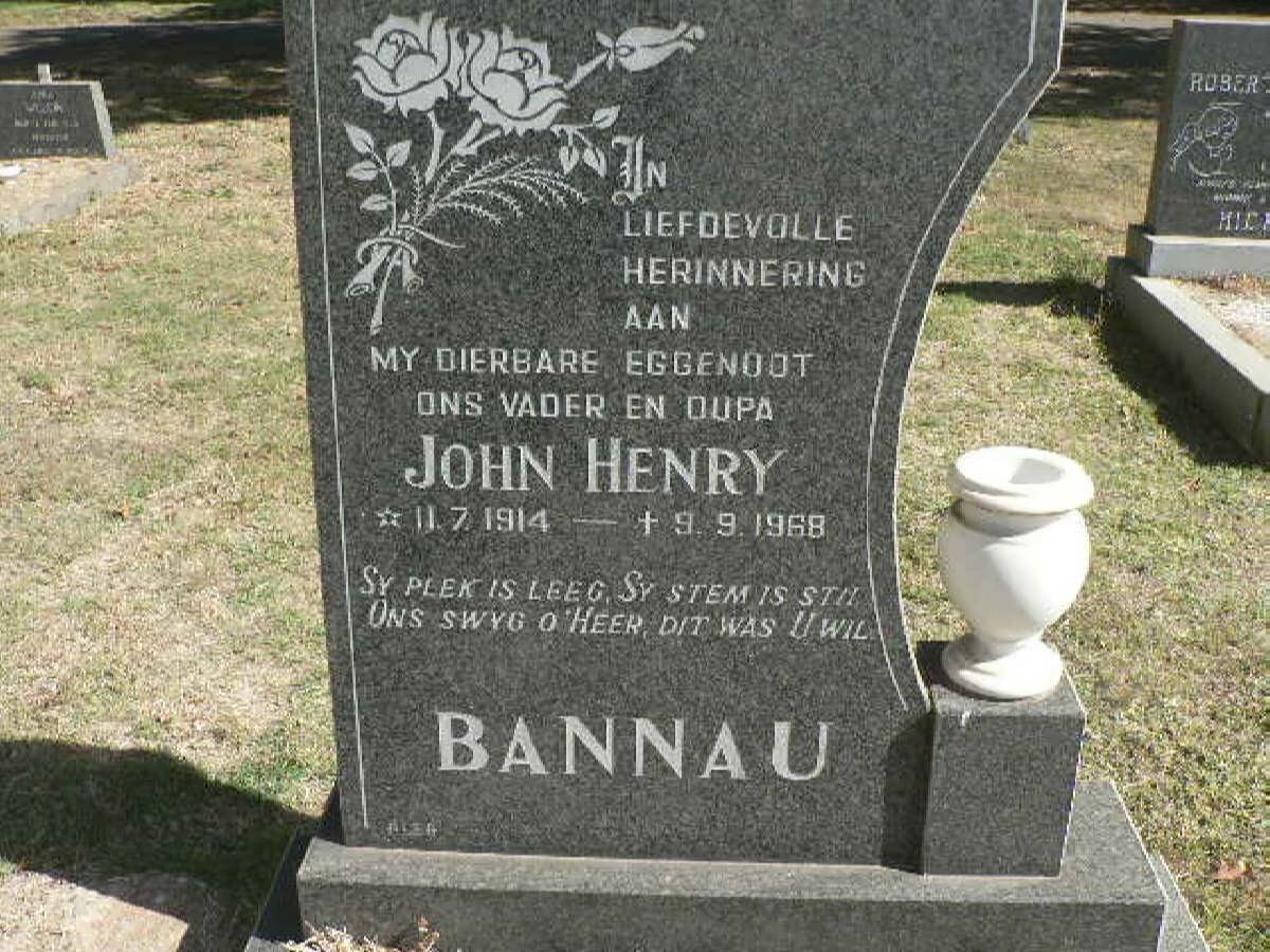 BANNAU John Henry 1914-1968