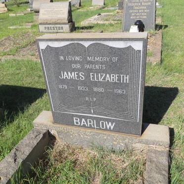 BARLOW James 1879-1933 &amp; Elizabeth 1880-1963