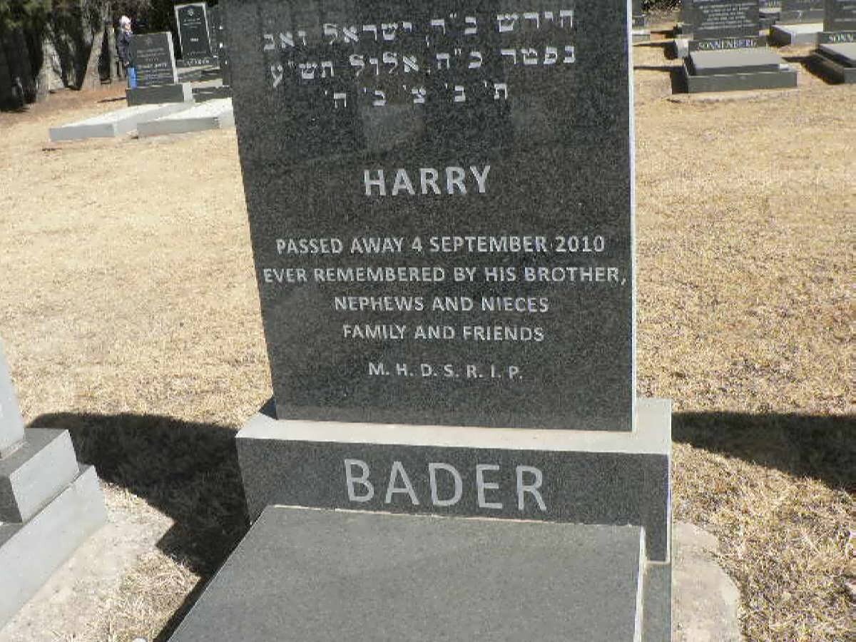 BADER Harry -2010