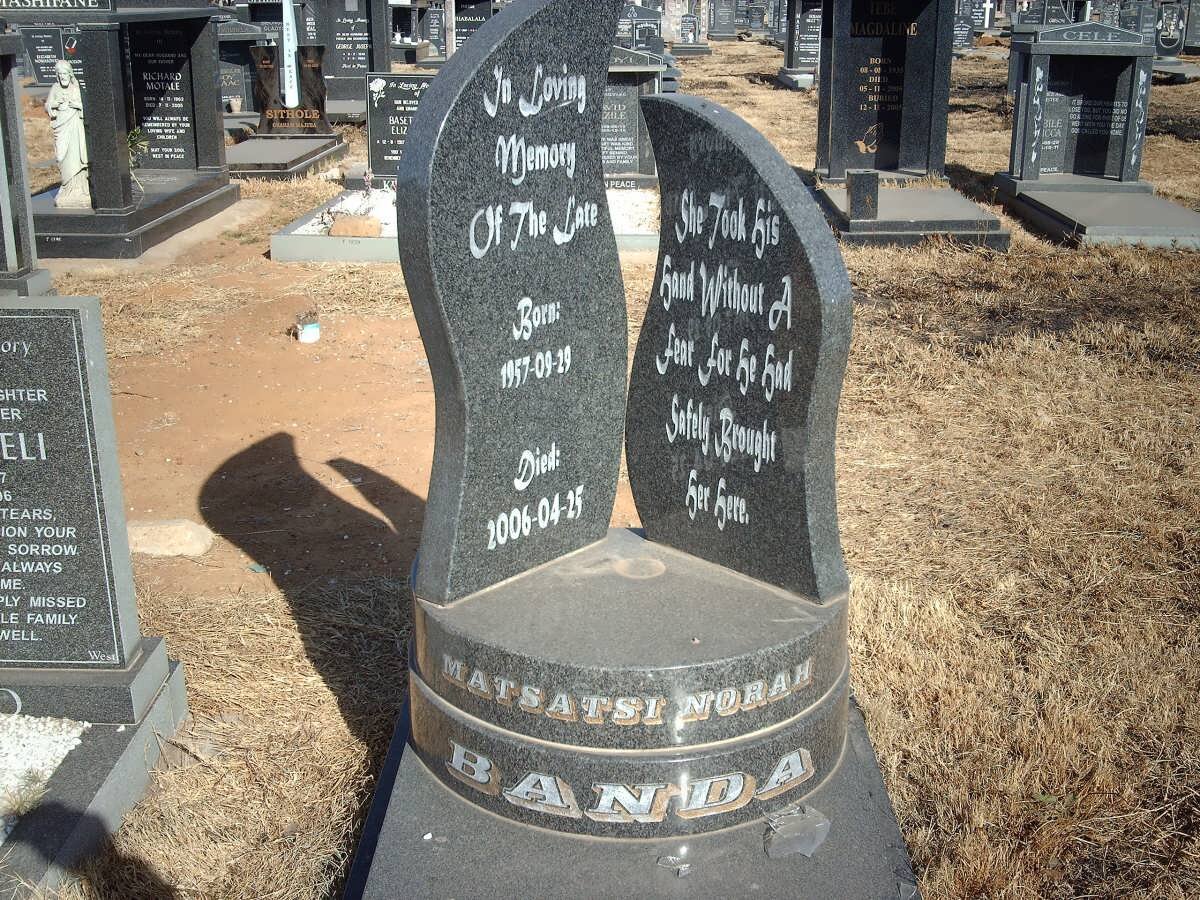 BANDA Matsatsi Norah 1957-2006