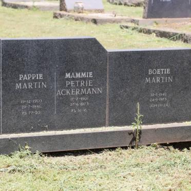 BASSON Martin 1903-1946 &amp; Petrie ACKERMANN 1901-1973 :: BASSON Martin 1942-1973