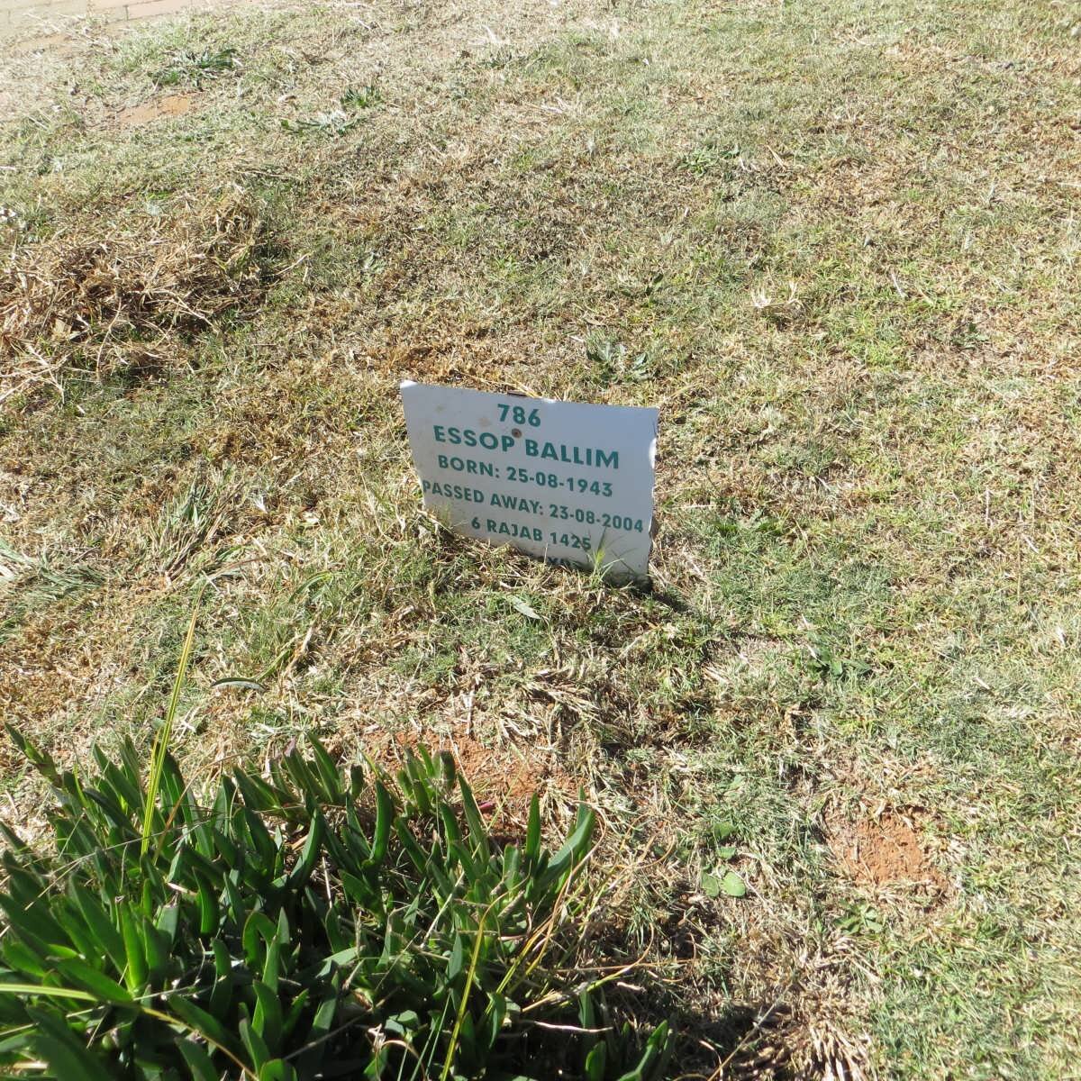 BALLIM Essop 1943-2004