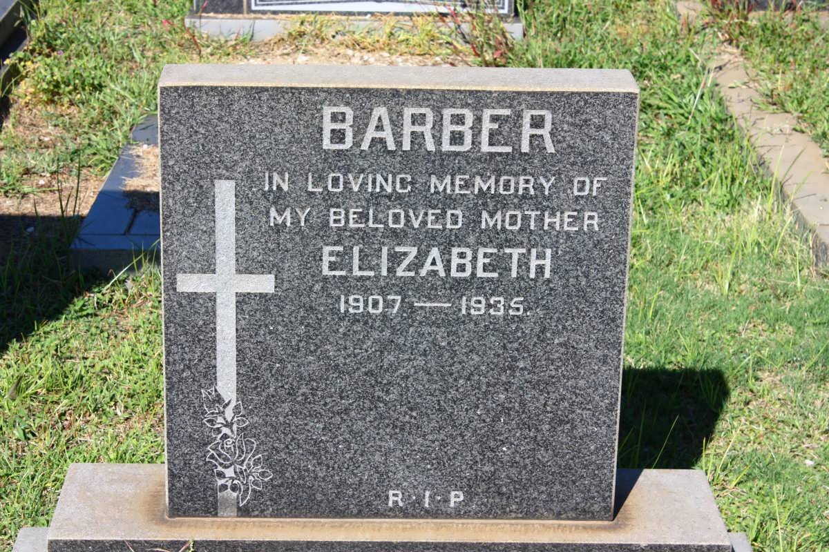 BARBER Elizabeth 1907-1935