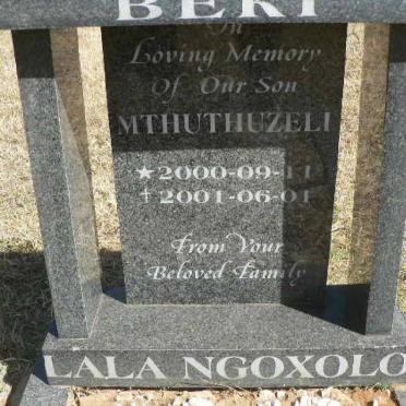 BERT Mthuthuzeli 2000-2001
