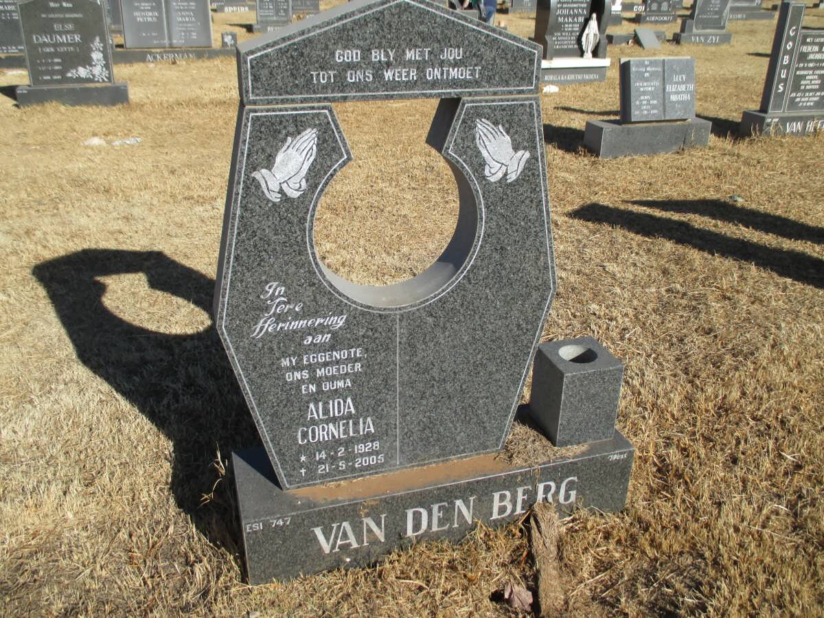 BERG Alida Cornelia, van den 1928-2005