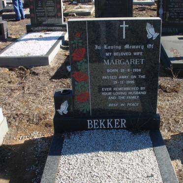 BEKKER Margaret 1934-1995