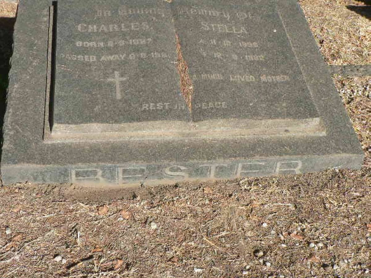 BESTER Charles 1887-1961 &amp; Stella 1896-1982