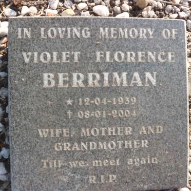 BERRIMAN Violet Florence 1939-2004