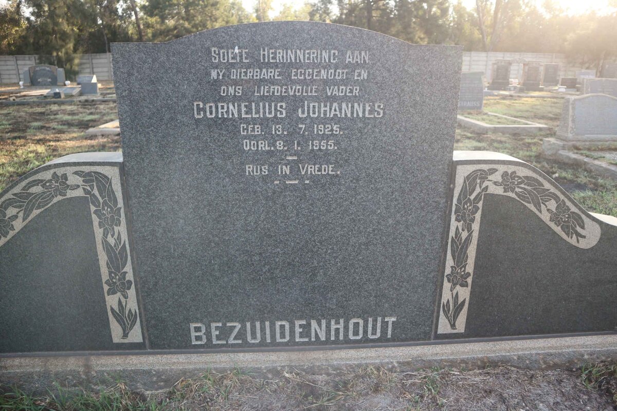 BEZUIDENHOUT Cornelius Johannes 1925-1955