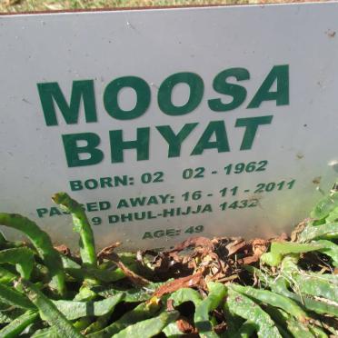 BHYAT Moosa 1962-2011