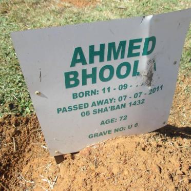 BHOOLA Ahmed 19??-2011
