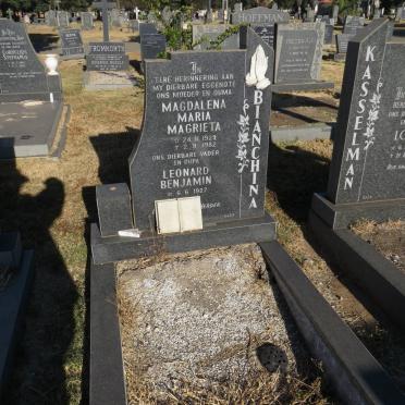 BIANCHINA Leonard Benjamin 1927- &amp; Magdalena Maria Magrieta 1929-1982