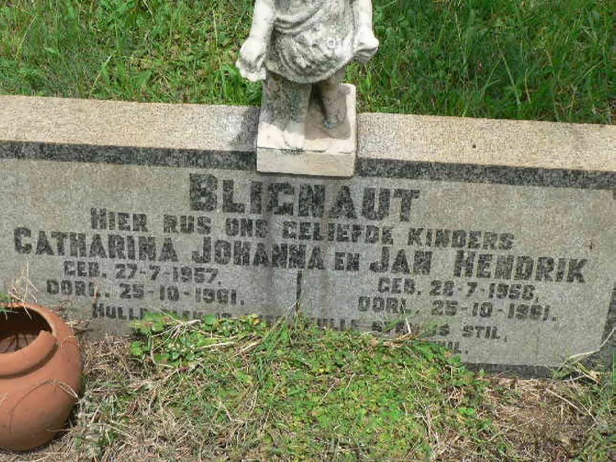 BLIGNAUT Catharina Johanna 1957-1961 :: BLIGNAUT Jan Hendrik 1956-1961