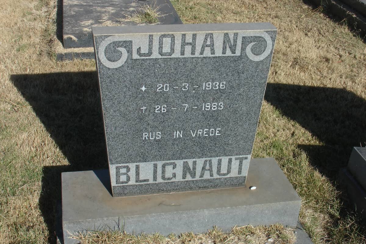BLIGNAUT Johan 1936-1983