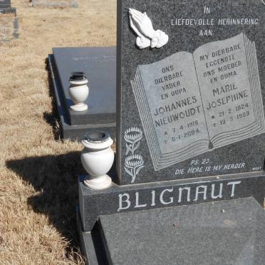 BLIGNAUT Johannes Nieuwoudt 1918-2004 &amp; Marie Josephine 1924-1989