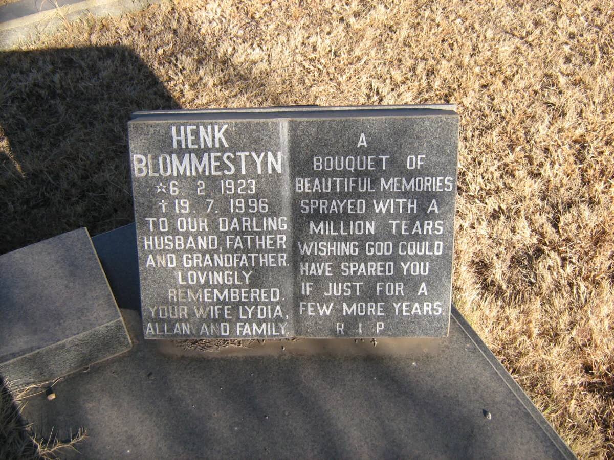 BLOMMESTYN Henk 1923-1996