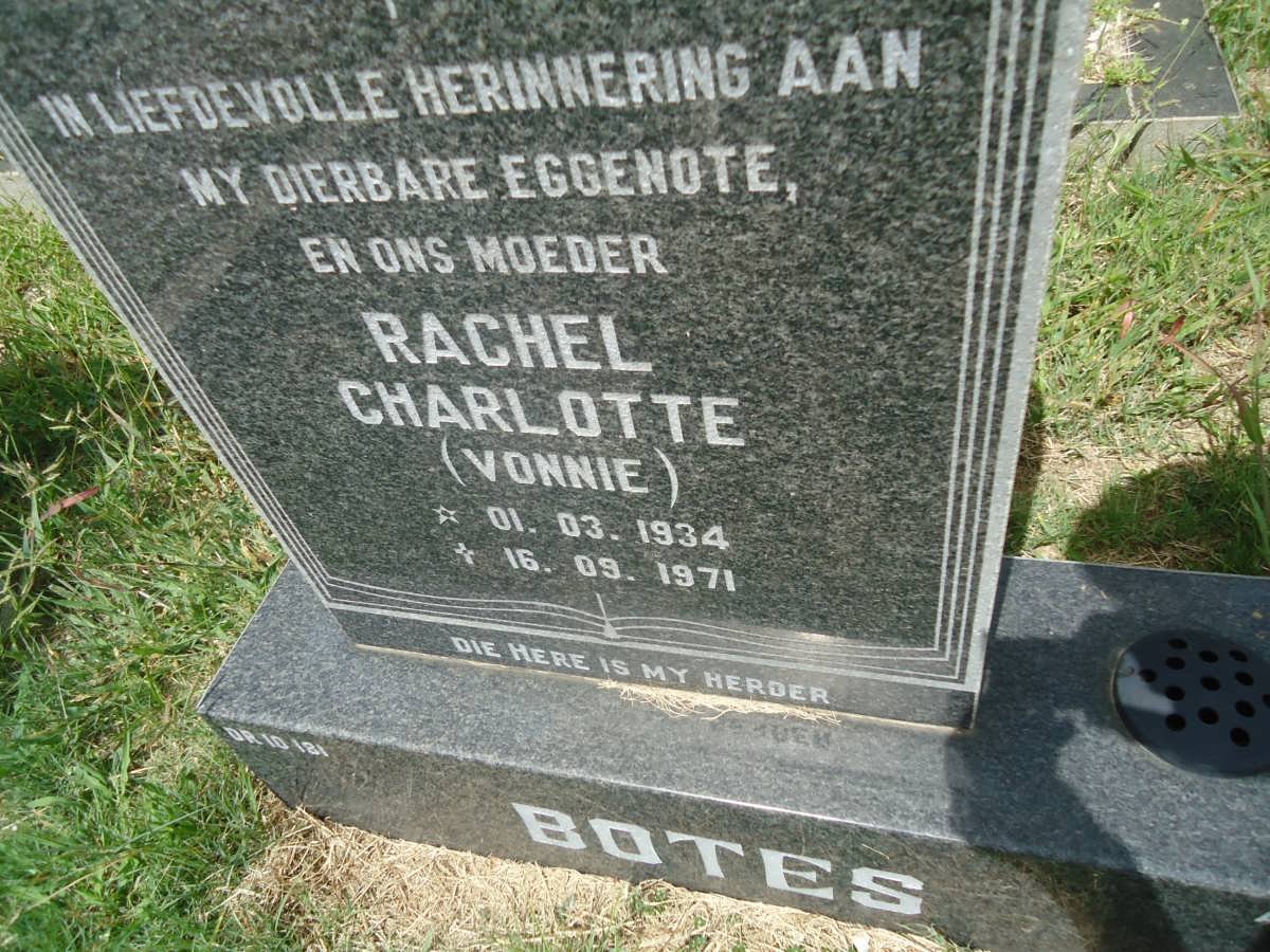 BOTES Rachel Charlotte 1934-1971