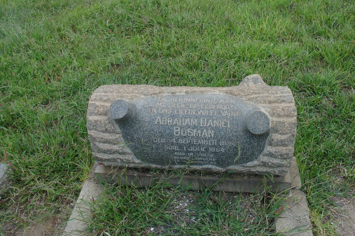 BOSMAN Abraham Daniël 1894-1964