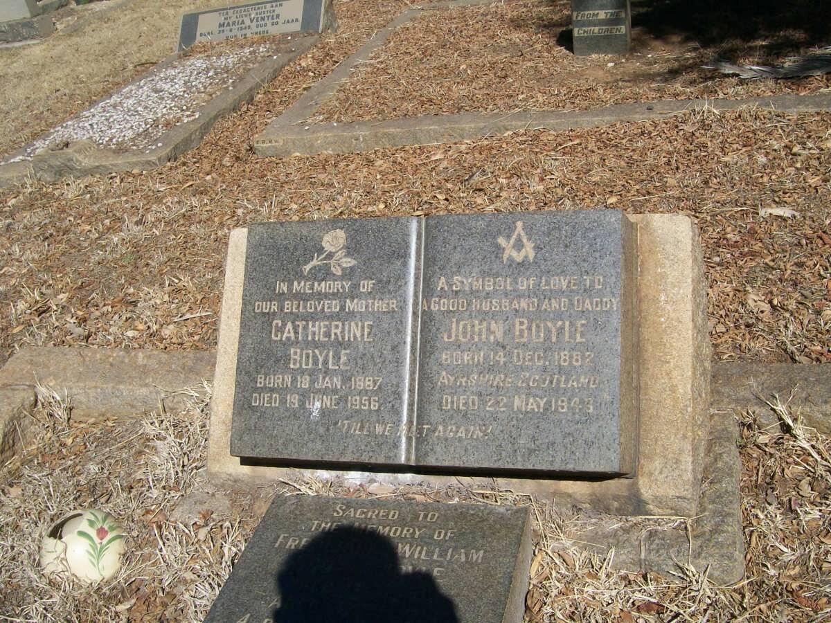 BOYLE John 1882-1943 &amp; Catherine 1887-1956