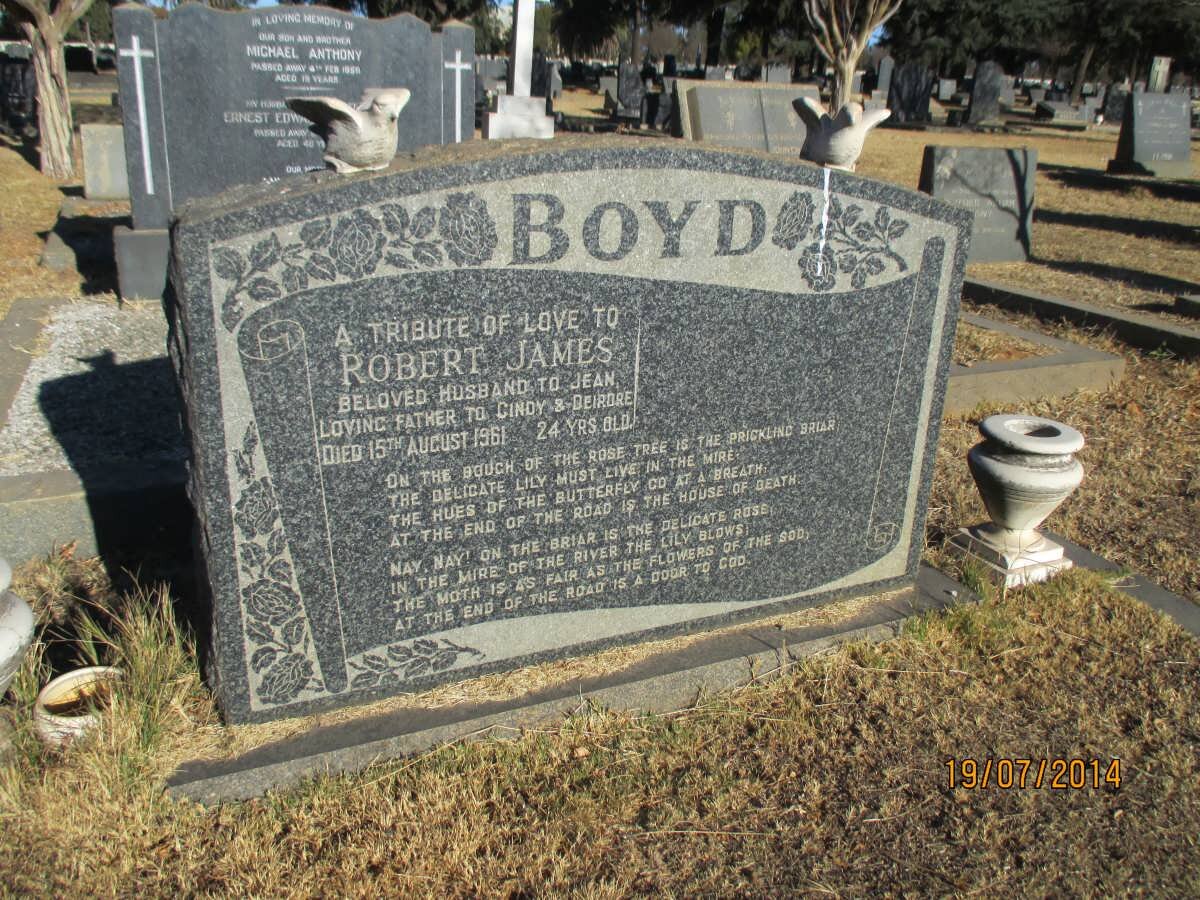 BOYD Robert James -1961
