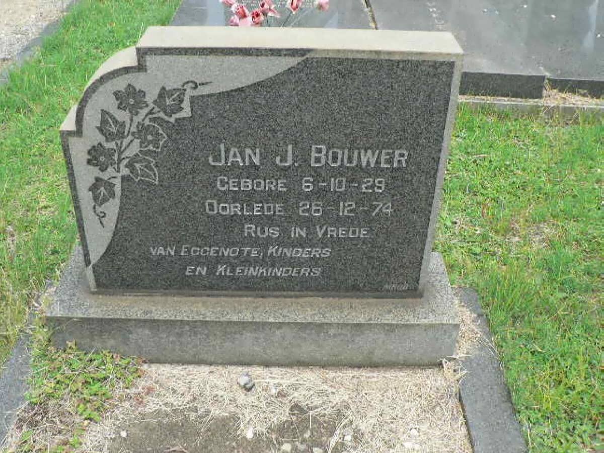 BOUWER Jan J. 1929-1974