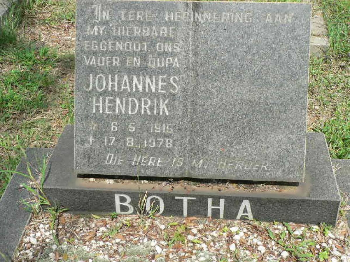 BOTHA Johannes Hendrik 1915-1978