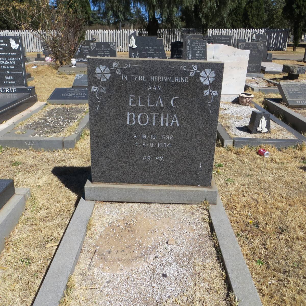 BOTHA Ella C. 1892-1984