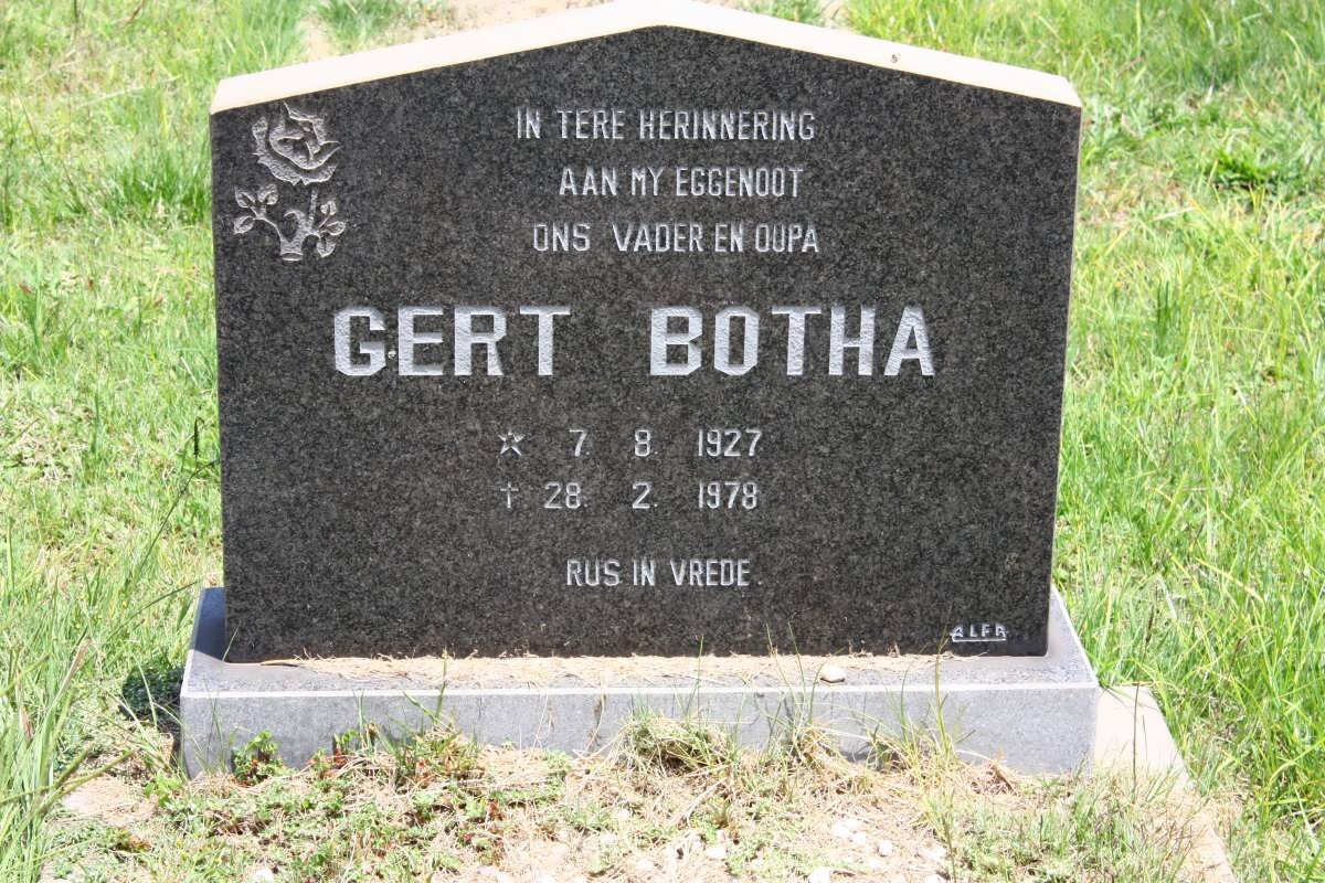 BOTHA Gert 1927-1978