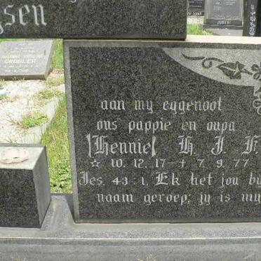 BOOYSEN H.J.F. 1917-1977 &amp; Rozetta 1930-1988