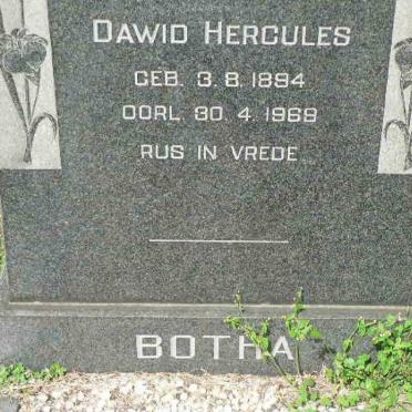 BOTHA Dawid Hercules 1894-1969