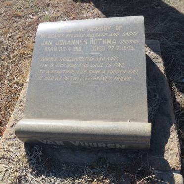 BOTHMA Jan Johannes 1918-1945