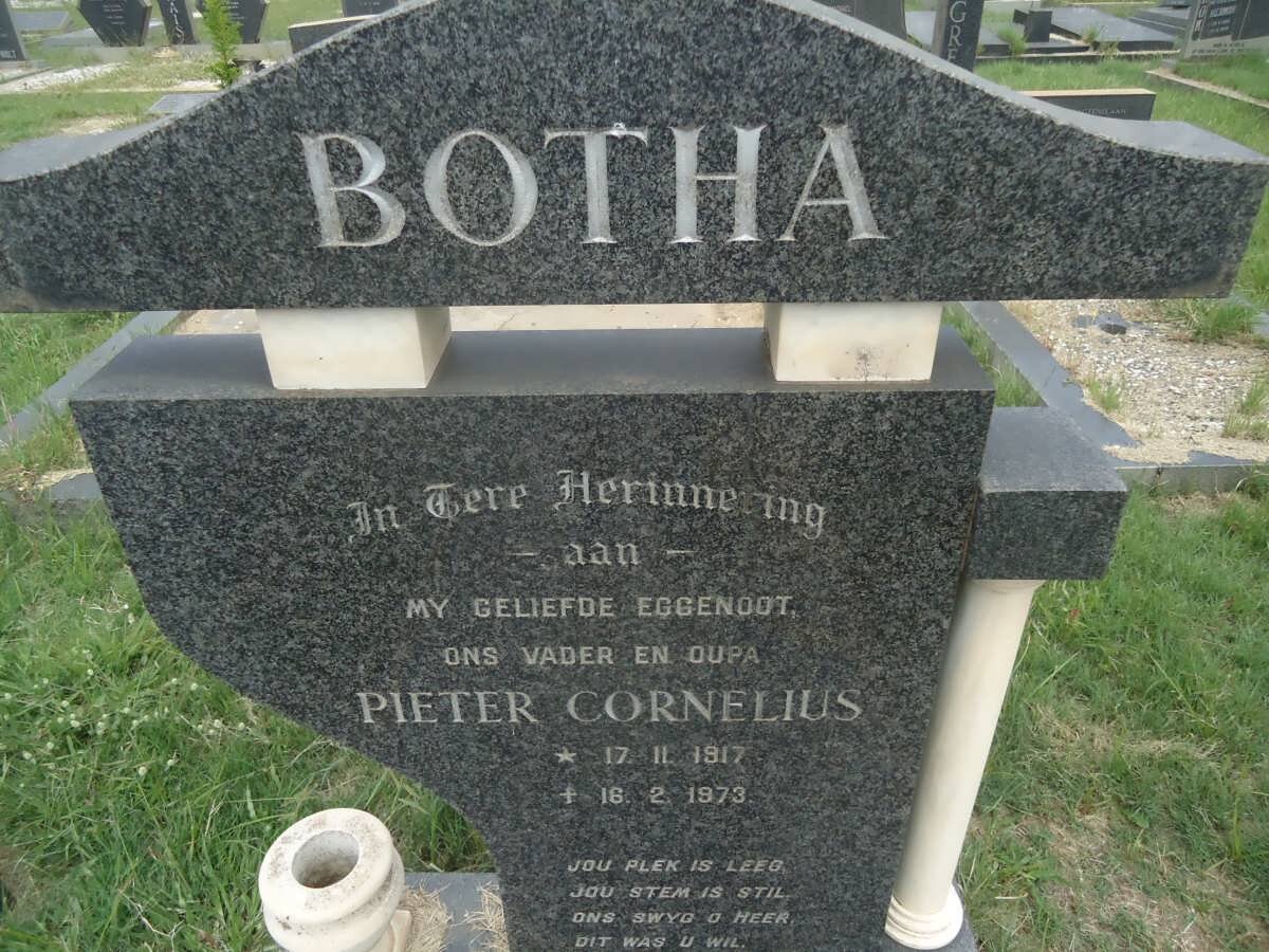 BOTHA Pieter Cornelius 1917-1973