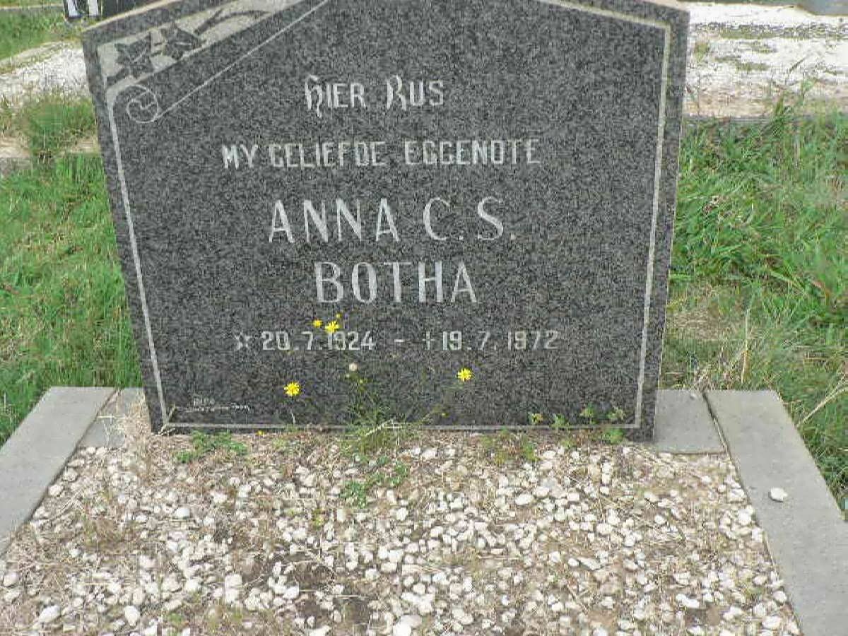 BOTHA Anna C.S. 1924-1972