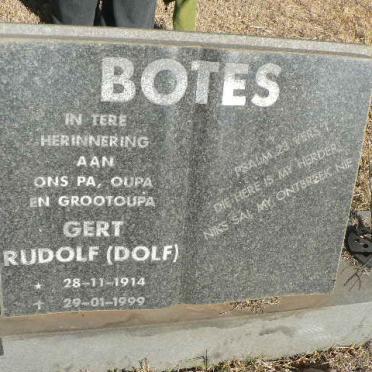 BOTES Gert Rudolf 1914-1999