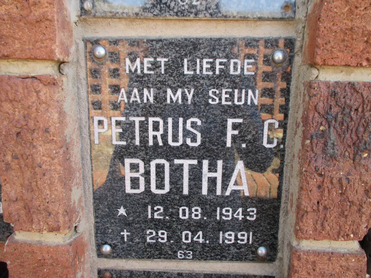 BOTHA Petrus F.C. 1943-1991