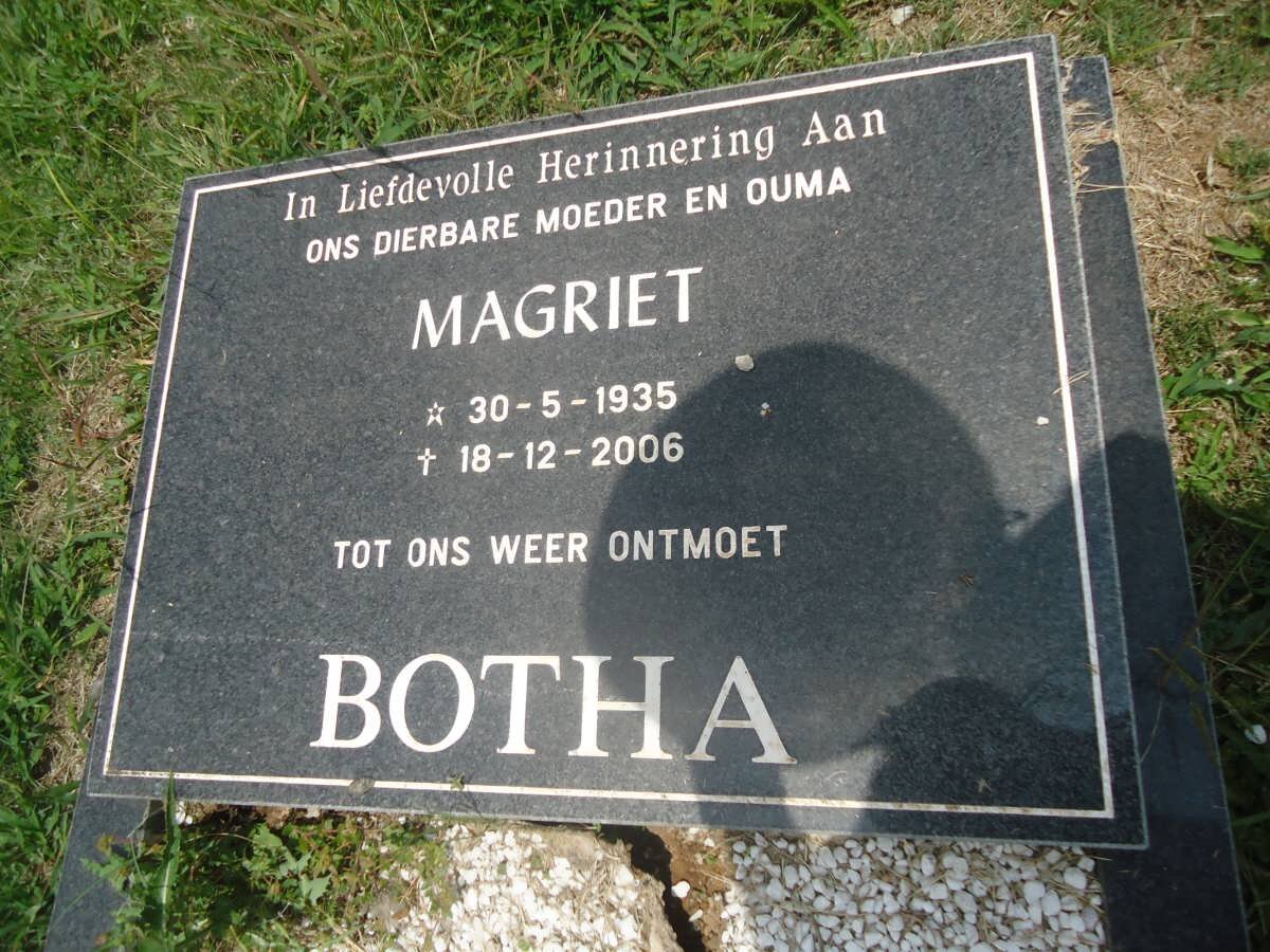 BOTHA Magriet 1935-2006
