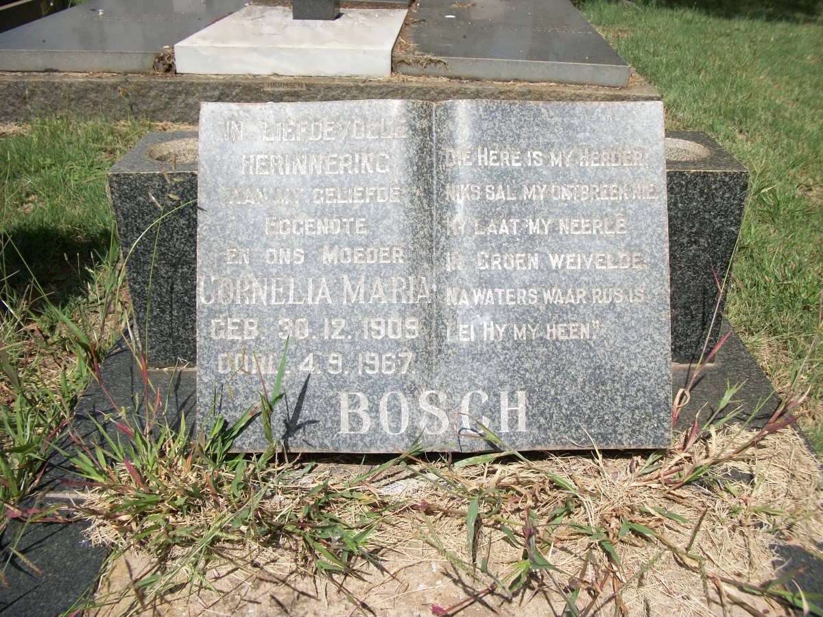 BOSCH Cornelia Maria 1909-1967