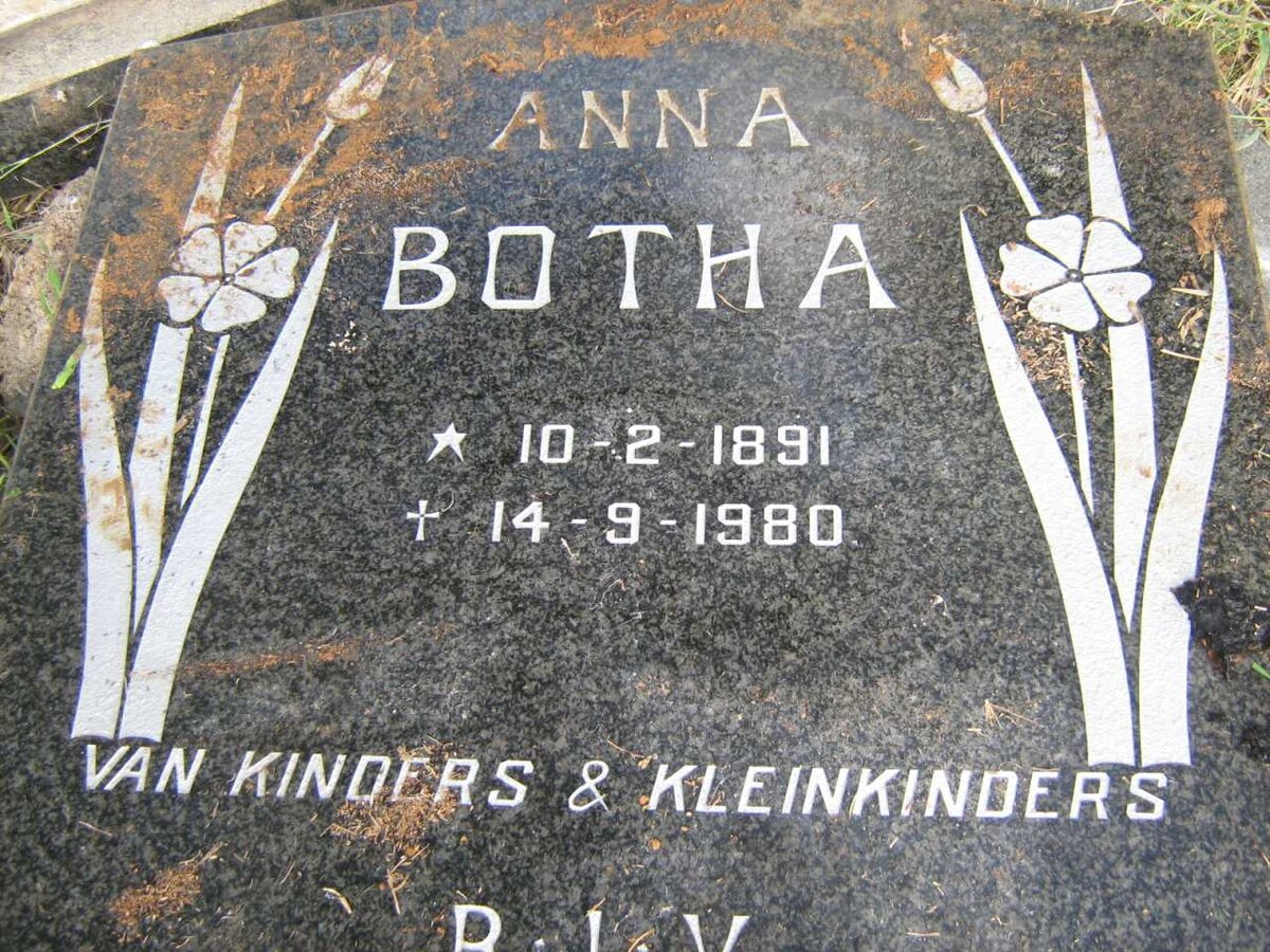 BOTHA Anna 1891-1980