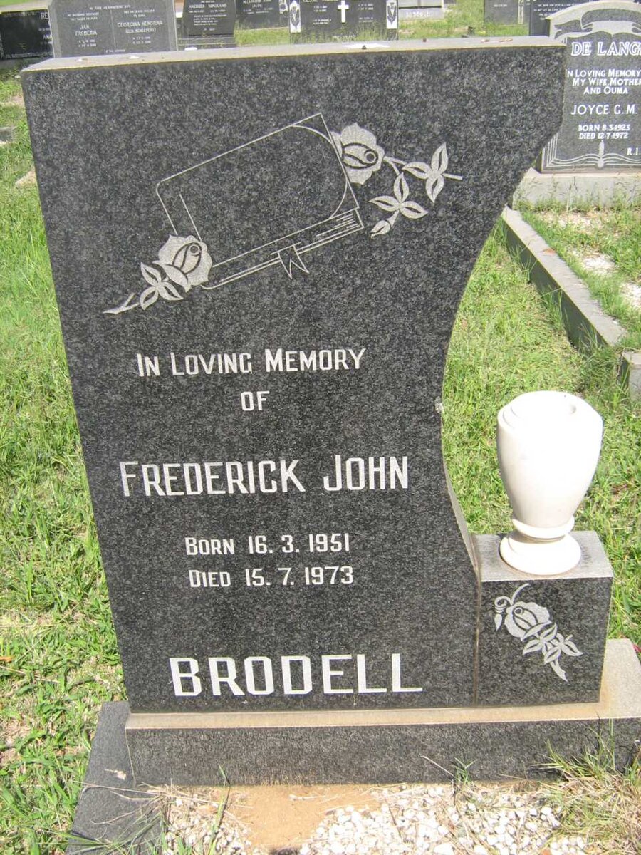 BRODELL Frederick John 1951-1973